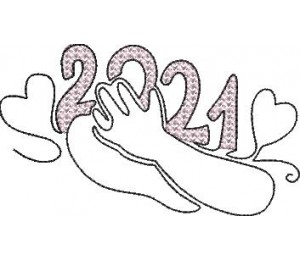 Stickdatei - Umarmung 2021